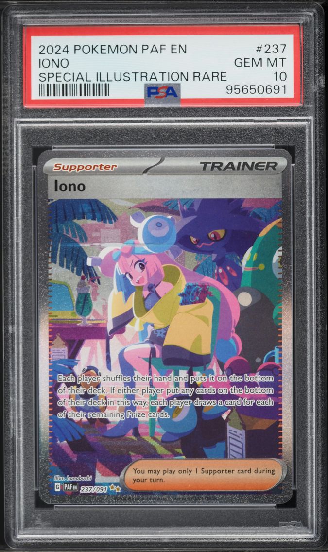 2024 #237 Iono PSA 10 Paf EN-Paldean Fates Pokemon