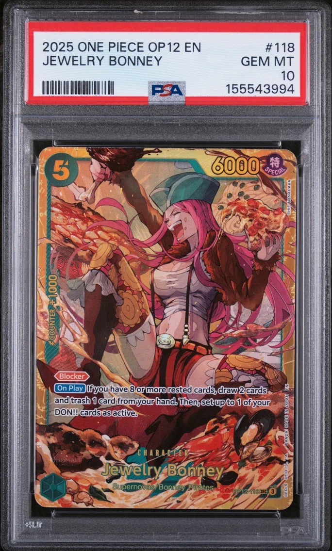 2025 #118 Jewelry Bonney PSA 10 One Piece OP12-Legacy of the Master
