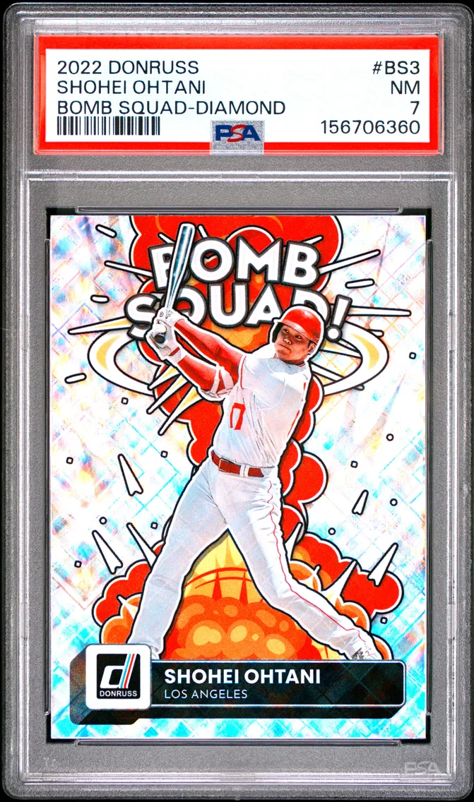 2022 #BS3 Shohei Ohtani PSA 7 Panini Donruss Bomb Squad