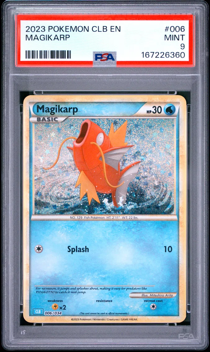 2023 #006 Magikarp PSA 9 Clb-Trading Card Game Classic Blastoise & Suicune EX Deck