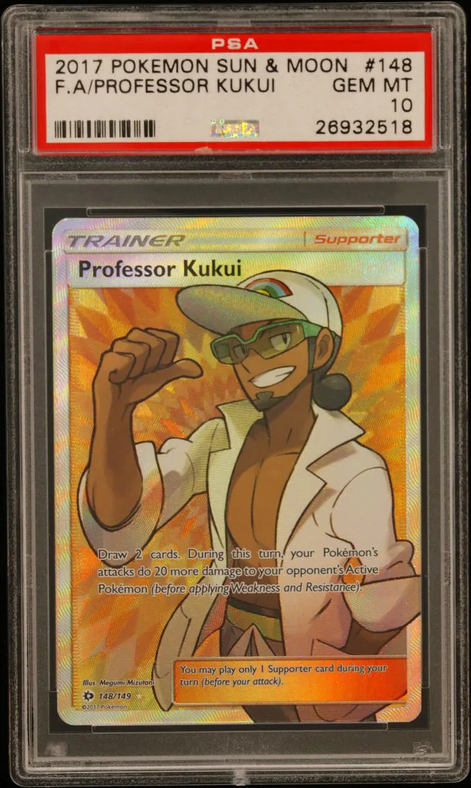 2017 #148 Full Art/Professor Kukui PSA 10 Sun & Moon