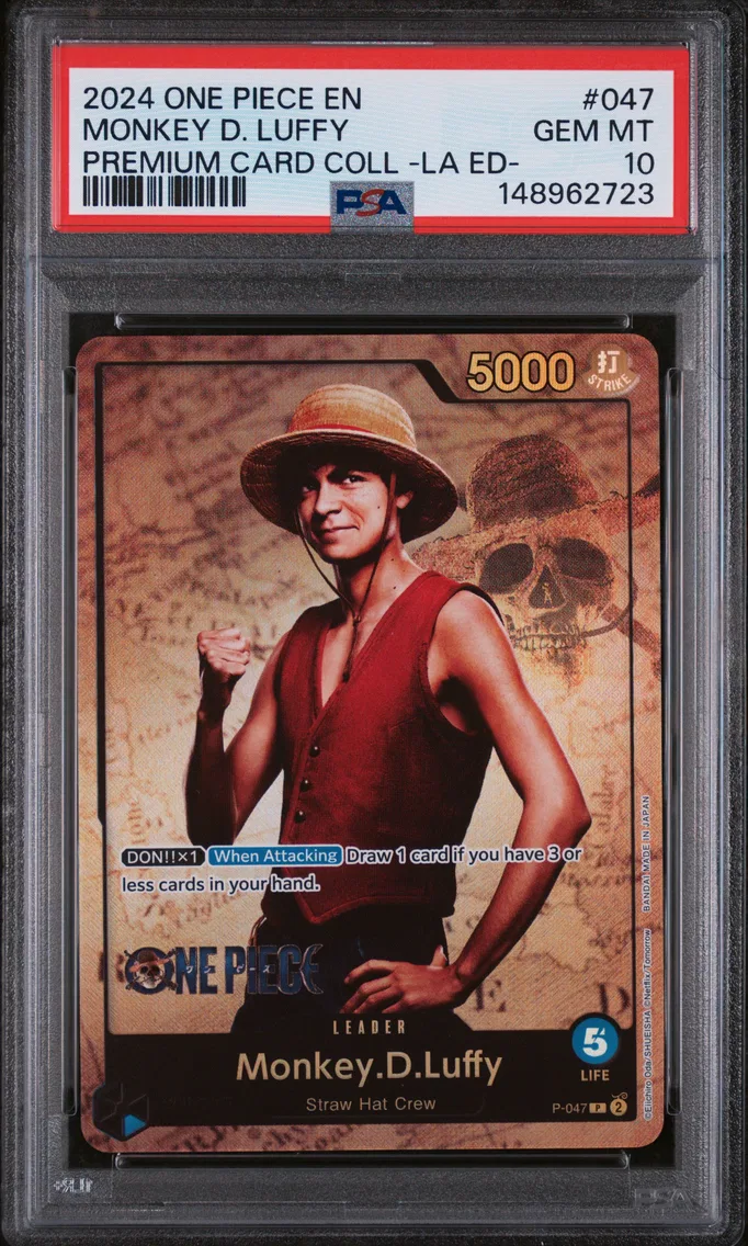 2024 #047 Monkey D. Luffy PSA 10 One Piece Premium Card Collection -Live Action Edition-
