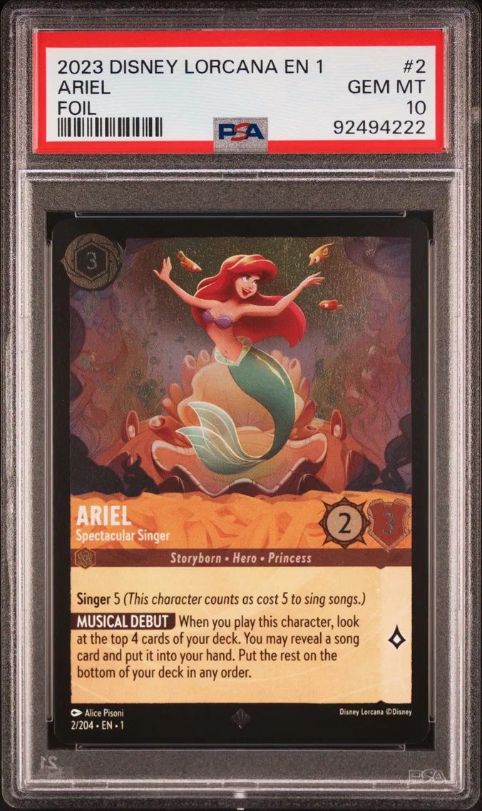 2023 #2 Ariel - Spectacular Singer PSA 10 Disney Lorcana EN 1-the First Chapter