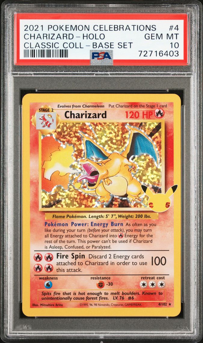 2021 #4 Charizard-Holo PSA 10 Ce