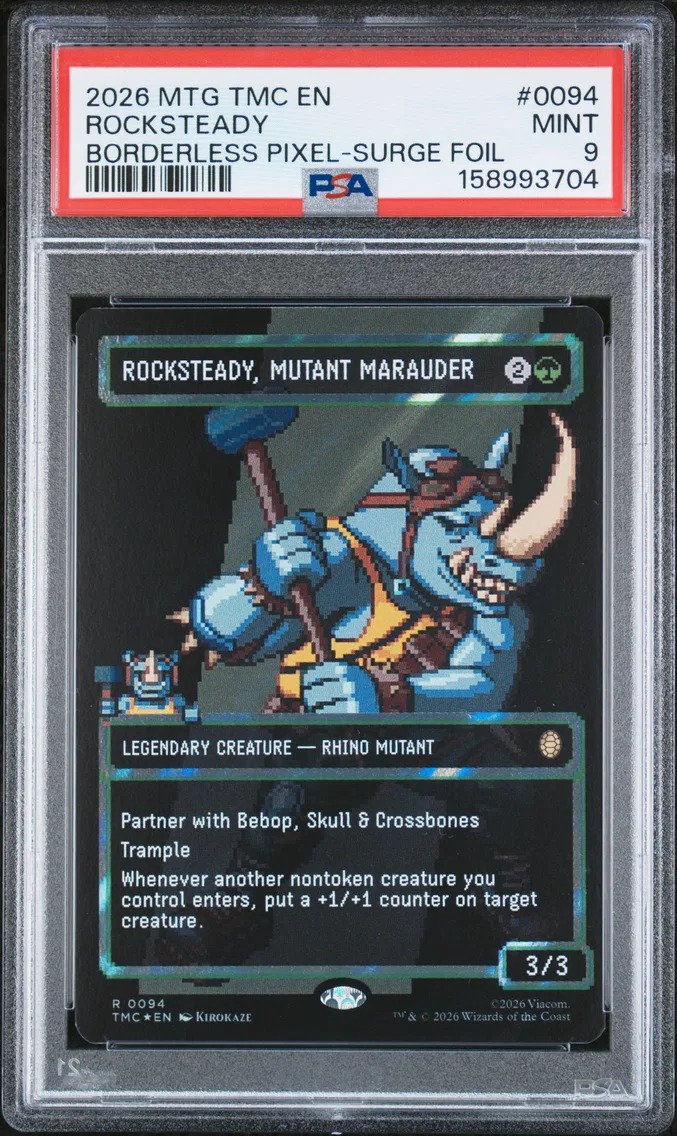 2026 #0094 Rocksteady, Mutant Marauder PSA 9 Teenage Mutant Ninja Turtles Commander